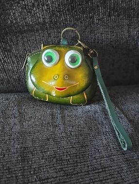 Green Frog Wristlet Coin Pouch - Pets Reptile Accessory